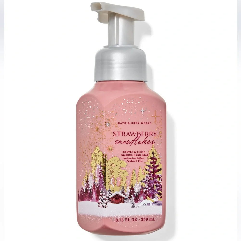 NEW BBW Strawberry Snowflakes Gentle Foaming Scented Hand Soap